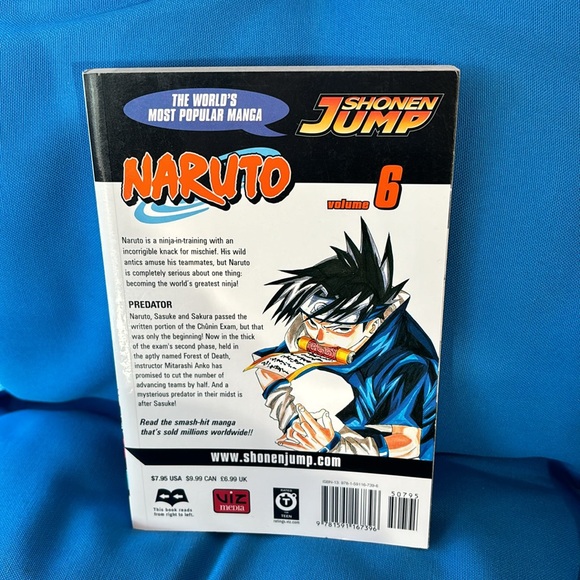 Naruto Comic Volume 6 Shonen Jump Rated T For Teens By Masashi Kishimato - Picture 2 of 4